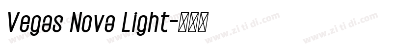 Vegas Nova Light字体转换